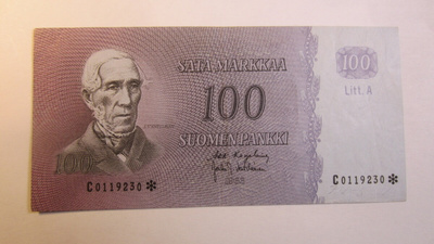 100 markkaa 1963, tähti