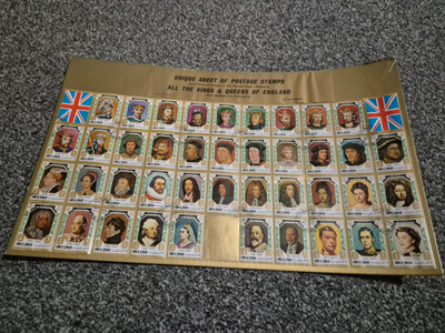 All the kings and queens of England -postimerkkikokoelma