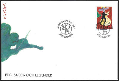 FDC Åland 1997  Eurooppa-merkki  LaPe ÅL 128