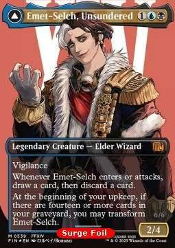 Magic the Gathering Emet-Selch, Unsundered Surge Foil