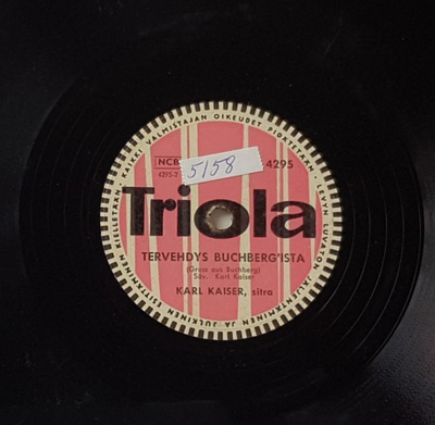 Savikiekko 1957 - Karl Kaiser - Triola T 4295
