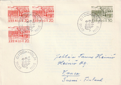RUOTSI 1963 - Fa 551/52 FDC KUORI