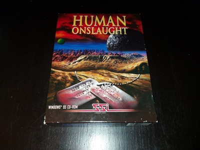 HUMAN ONSLAUGHT . Retro PC peli ( BIG BOX )