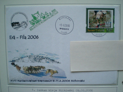Omakuvamerkki LaPe 4 II - Erä-messut 2006 LOISTOLLA (FDC?)
