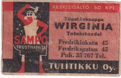 Helsinki, Wirginia  Tupakkakauppa, Sampo   3/5