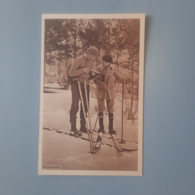 PK partio Boyscouts pojat suksilla *