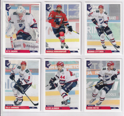 2019-20 Cardset Series 1 HIFK Team Set 12 korttia (1-12)