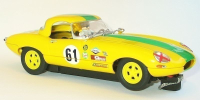 Carrera Jaguar E-type, keltainen autorata-auto, 1:24