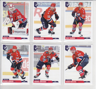 2019-20 Cardset Series 2 HIFK Team Set 12 korttia (1-12)