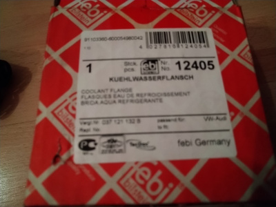 Audi, Seat, VW 1.8 Termostaatin kotelo FEBI 12405