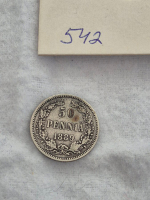 50 penniä 1889, Suomi