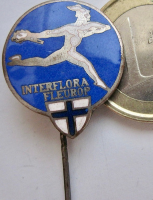 VANHA Merkki Interflora Fleurop Suomen Lippu KAUNIS