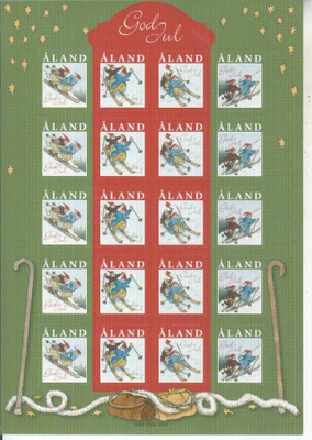 Åland 2010 joulumerkkiarkki.