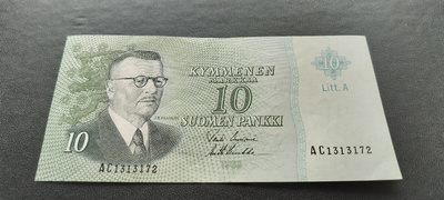 10mk 1963 Litt.A, UUS-Luu, AC-sarjaa