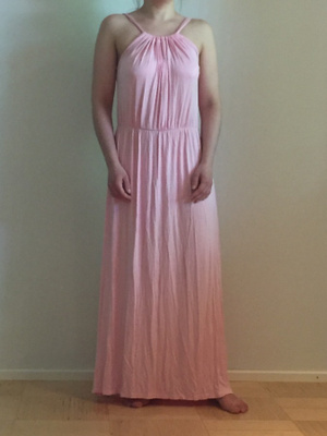 MyWear vaaleanpunainen maksimekko M