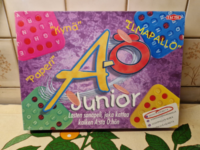 A-Ö Junior sanapeli. Pelin osat käyttämättömiä