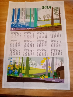 Kalenteripyyhe 2014 uusi