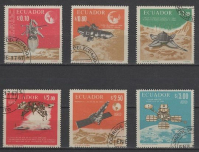 (S0476) ECUADOR, 1966 (Moon Exploration). Used