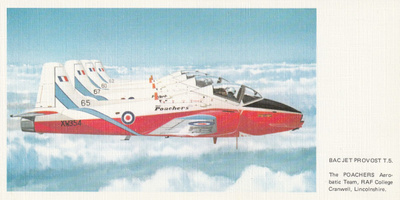 LENTOKONEKORTTI - BAC JET PROVOST T.5.