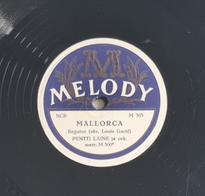 Savikiekko 1955 - Pentti Laine / Leea Solja - Melody M 303