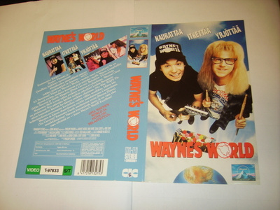 Vhs kansipaperi Fix - WAYNE`S WORLD (Sis.postikulut)
