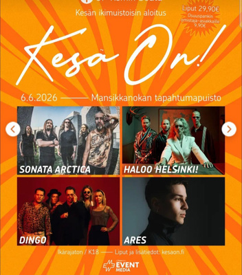 Kesä on! Keikkalippu k18