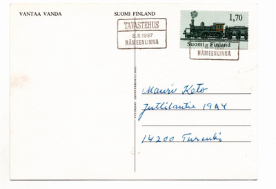Tavastehus: Hämeenlinna (erikoisleima 8.5.1987)