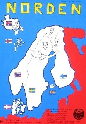 Norden Suomi Ruotsi karttakortti