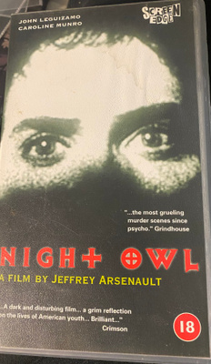 Night Owl 1993 VHS Jeffrey Arsenault