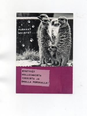 °°PARHAAT MUISTOT...SYNTYVÄT...°° -KORTTI /(Käyttämätön)