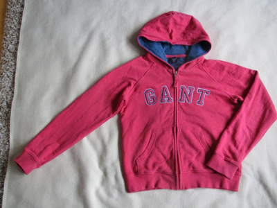 G A N T huppari, koko 146/152, vadelmanpun.