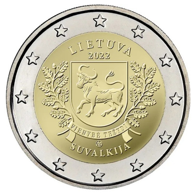 ** LIETTUA 2€ 2022 Suvalkija pillerissä **