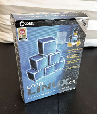 Vintage: COREL LINUX-1-2 ja CorelDRAW9-Linux ja PhotoPAINT9-