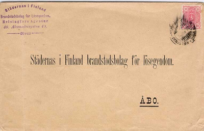 1889 10p B painotuotekuorella 1898
