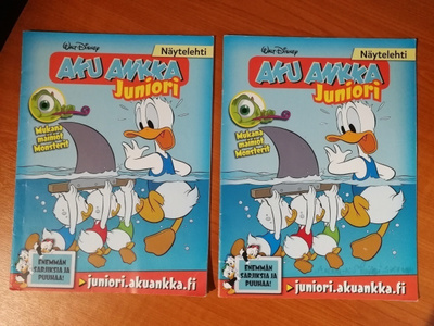 Aku Ankka Juniori näytelehdet 2 kpl ( vuosi 2015 )