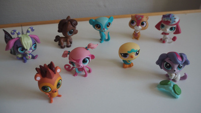 LPS littlest Pet Shop 9 kpl figuureja