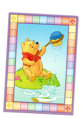 °°NALLE PUH &...HUNAJAHAAVI°° -KORTTI /PAPRON (Disney)