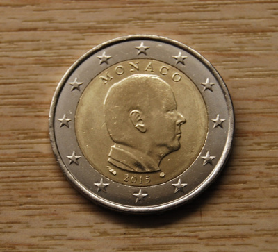 Monaco 2 euro 2015 Albert II