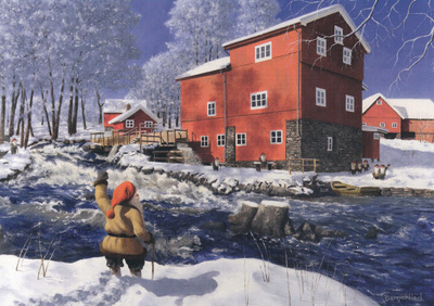 Jan Bergerlind: Talvinen koski