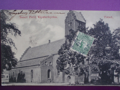 Ruotsi Ystad kirkko WANHA 1911