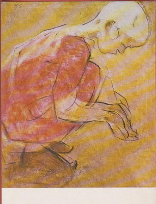 Helena Schjerfbeck Hiekassa leikkivä tyttö, 1912