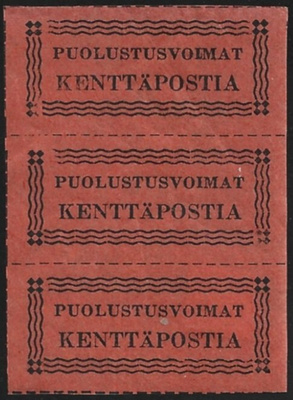 1941 KP 1 P.erä II musta/pun **  LaPe KP 1 II b KOLMIRIVILÖ