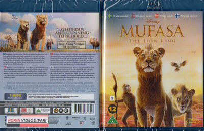 Mufasa The Lion King	(22 924)	UUSI	-FI-	BLU-RAY				2024