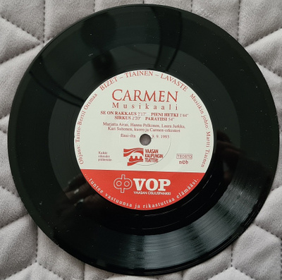 Vaasan Kaupunginteatteri – Carmen musikaali 7" Single 1993