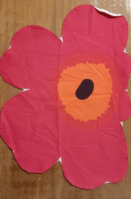 6x Marimekko Unikko pinkki ja punainen