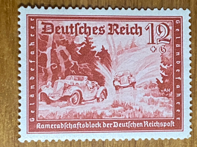 SAKSA REICH 1938 POSTIN TYÖTEKIJÖIDEN YHTEISÖ MERKKI**