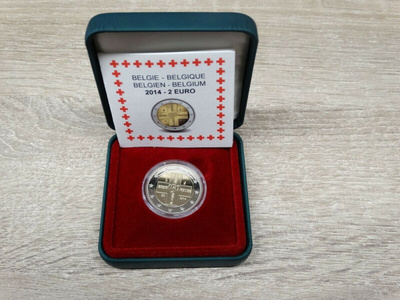 BELGIA 2e 2014 "punainen risti" PROOF