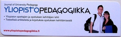 Journal of University Pedagogy kirjanmerkki