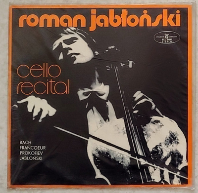 ROMAN JABLONSKI: Cello Recital – Avaamaton LP 1972 - Puola