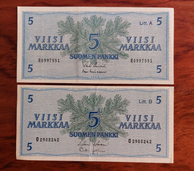 Suomen Pankki 5 mk seteli